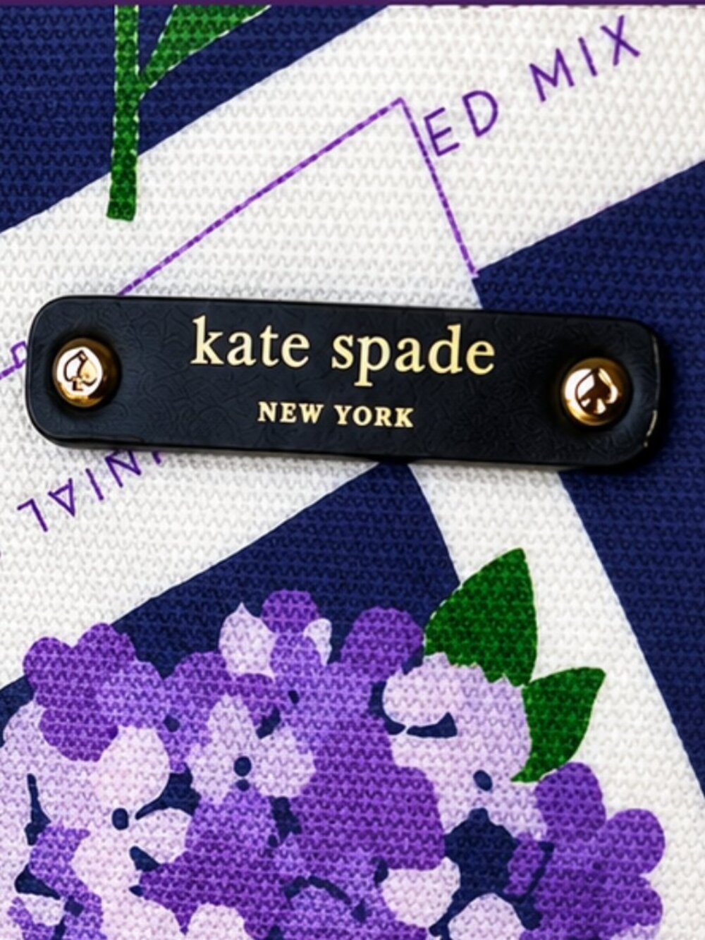 KATE SPADE New York Floral Turn Over a Leaf Seed Packet Garden Tote Shoulder Bag - Picture 7 of 16